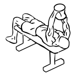 Lying Triceps Extension With Dumbbells